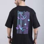 Free Fallin Drop Shoulder Oversized Graphic Printed T-Shirt - Image 6